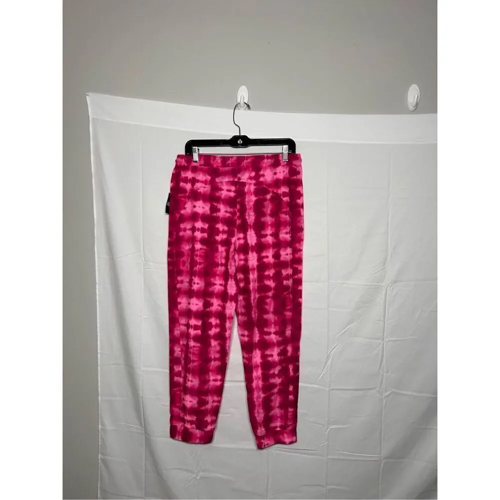 ‼️Sale‼️ Lands end pink tie dye sweat pants size 14-16 plus C34-5